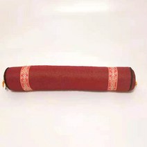 환자용 수면 경추 베개 딱딱한 목디스크 동그란 C커브 원통 거북목수건베개 불면증선물 일자목배게, 연지 50x9.5cm