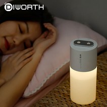 Usb충전시 미니 휴대용가습기 책상 자동차 캠핑 led무드등 화물차 차량용가습기 텀블러형, HM22(화이트)