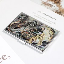 박씨상방 외국인선물 나전칠기 자개 명함케이스M 명함집, 1개, 용호상박