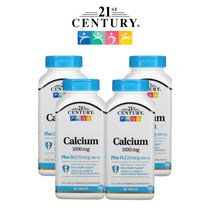 (4팩 기획) 21세기센츄리 칼슘 1000mg 비타민D 800IU 콜레칼시페롤 90타블렛