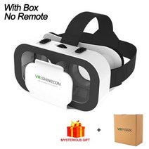 가상현실 vr 게임기 풀세트 헤드셋 헬멧 스마트 가상 현실 안경 모바일 게임 영화 스마트폰 3d 안경 쌍안경 컨트롤러 포함호환, 상자 포함 리모컨 없음