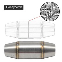 Alconstar-38/58mm 머플러 확장 챔버 바이크 오토바이 배기 파이프 배압 코어 조용한 촉매 DB 킬러