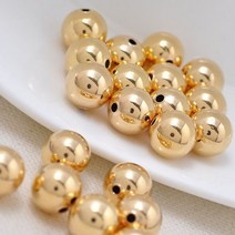 14k 옐로우 골드필드 볼 비즈 만들기 4.0 mm 10개입, 단품