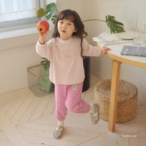 버터컵 굿데이 싱글티 봄 유아 아동 라운드 기본티