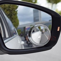 시야넓은 차량용 사이드 보조미러 택시 거울 실내 SUV, 1개, 블랙