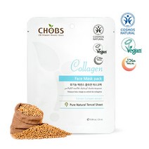 [씨에이치오비에스] CHOBS(찹스) 유기농 에센스 콜라겐 마스크팩 25ml, 상세 설명 참조, 상세 설명 참조