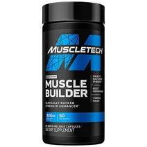 머슬테크 Muscle Builder 빌더 빌딩 보충제 남성 및 여성용 산화질소 부스터 증가 운동 근력 을 위한 피크 ATP 400mg 알약 60개, 60개(1팩)