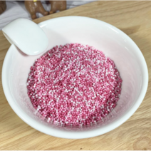 미니구슬핑크 스프링클(1kg) / 레인보우 슈가스프링클, 1kg, 1개