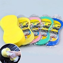 1+1 세차스펀지 다기능 대형 8 자 진공 압축 자동 페인트 케어 청소 도구 다목적 세차 스폰지 5 개, 01 1PCS