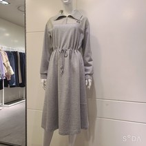 꾸즈 nc중앙로 반집업 하이넥 허리스트링 롱원피스 JOA75O1