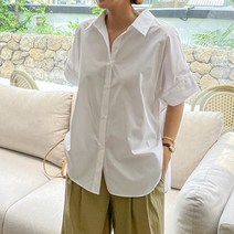 [조아맘] 버드 셔링 밴딩 셔츠