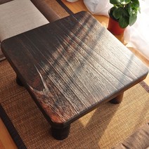 호족반 손님다과상 술상 혼술 개다리소반 자개 차상 소반상 과일상 미니, 원목 트럼펫 36x36x21