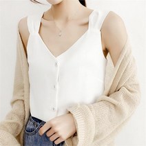 드레스날다 시원하게 나만의 브이넥 나시 블라우스 mbl1272