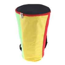 젬베 전통악기 타악기 Djembe-두꺼운 충격 방지 방수 아프리카 드럼 가방 10인치 탬버린 숄더 백 패키지, Colorful, CHINA