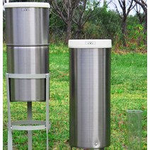 강우량 측정기 200mm 간이 측우기 게이지 농사용, 스테인리스 우량계 분할형