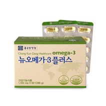 종근당건강 뉴오메가3 플러스 60캡슐 2개월분, 60정, 1개
