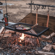 대형 철제 화로대테이블 캠핑화로테이블 고탄소강, 화로 테이블  T60L