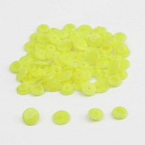 다이소 똑딱이 단추 만능 똑딱착 펜치 패딩 수선 패치 라운드 플라스틱 스냅 버튼 패스너 KAM T5 12mm 의류 클립 이불 커버 시트 버튼 20-100 세트, 03 50세트, 08 형광 노랑