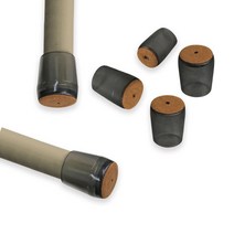 국산 의자발커버 층간소음방지 블랙투명 8개입, 쿠팡 L (2.1-2.2cm)
