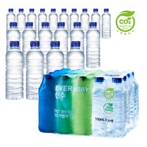 에브리데이 산수 500mL x 80병 먹는물 산수음료 무라벨 생수 배달