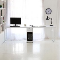 게스트하우스 컴퓨터책상 PC 테이블 사무용 작업용 매장 미드센츄리 가정용 가성비 원장, 아카시아