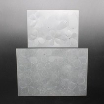 슈링클스열수축플라스틱종이 열수축 시트 필름 열수축 아트지 세트 2pc 꽃 머리핀 열, 투명한