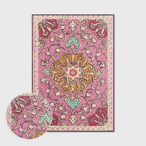 리빙쉘텐트 초대형 거실형 돔 쉘터 페르시아 스타일 프린트 미끄럼 방지 바닥 매트 침실 베드사이드 카펫 러그 거실 소파 어린이 놀이 텐트, [09] 100x160cm, [02] Carpet 2