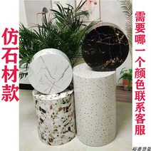의류 매장 피팅 받침대 선반 피팅룸 웨딩룸 웨딩드레스 원목 탁상, 대리석 흰색 직경 60cm 높이 30cm