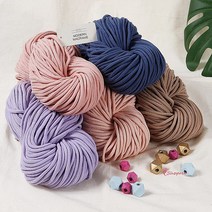 14컬러 마크라메 재료 5mm/100야드 마크라메실 컬러 우동실 우동끈, 6. 코발트블루, 1개