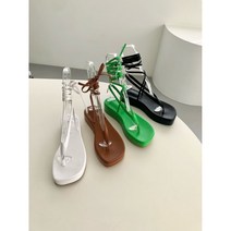 하우스티아브 여름신상 쪼리 통굽 라운드 스트랩 샌들 3cm