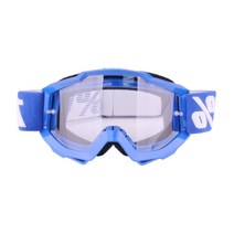 100% 100% 고글 오프로드 오토바이 고글 야외 승마 고글 DH 내리막 오프로드 헬멧 고글, 블루 프레임 (투명 시트)