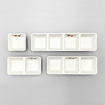 굿다이닝 동백 사각종지, G-0502 (두칸종지)