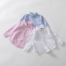 스타일키즈 옥스포드셔츠 남아 여아 키즈 유아 주니어 초등학생 가을