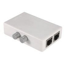 LEAGY 2 포트 네트워크 스위치 스플리터 셀렉터 허브 2 인치 1 아웃 또는 1 인치 2 아웃 100M