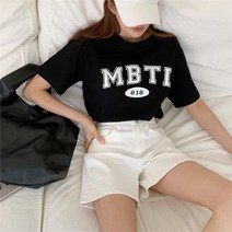 [KT알파쇼핑][바보사랑]여자 라운드넥 엠비티아이 베이직 티셔츠
