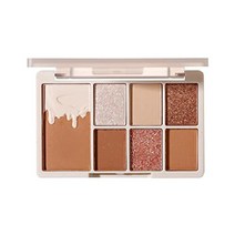 MIIEOIN 아이 섀도우 팔레트 SNS 하이 컬러 노 폐기 아이샤도파렛 화장품 7 색 데일리 지속 유니크 파우더 메이크업 트레이 (05 나라 시리얼), 01  아몬드