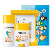 아토팜 야외놀이 선밀크 55g + 선스틱 21g, 2개