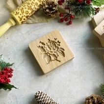 쿠키 커터 나무 쿠키 커터 금형 부활절 달걀 토끼 꽃 만화 동물 패턴 케이크 베이킹 도구, 30 Rose flower