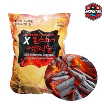 몬스터 바베큐용 숯 2Kg X 10봉(점화탄 포함)