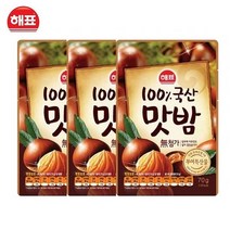 해표 국산 맛밤 70g, 3개
