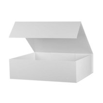 OEMVALATY 대형 화이트 선물 상자 48.3x40.6x15.2cm(19x16, White_1 Count (Pack of 1)
