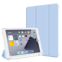 페버 A 아이패드 미니 4 5세대 7.9인치 애플펜슬 수납홀더 스마트커버 클리어 컬러 케이스 YP-CIP200MA, 그레이