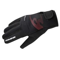 Komine 코미네(KOMINE) 오토바이용 프로텍트 세미레인 컨덕티브 글로브 블랙 XL GK-241 12975 가을 겨울 봄용 방풍, 상품명참조