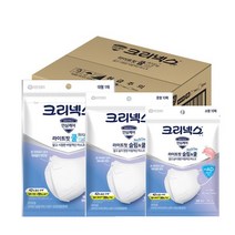 크리넥스 라이트핏 쿨 마스크 비말차단 KFAD 안심케어 저자극 화이트 대형 중형 소형 50매, 크리넥스 라이트핏 KFAD 소형 50매