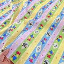 천원단 원단천 Sanrio-Cinnamoroll 강아지 145 면 직물 cm 너비 의류 Hometextile 쿠션 커버 바느질 작업 D, 08 (8)_01 0.5yard (45X140cm)