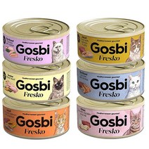 고스비 캔 습식 고양이 주식 70g 1021456, 참치 새우 캔 70g