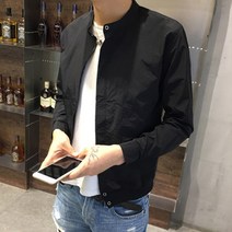 미루시노 남성 간절기 심플 경량 차이나카라 집업 자켓 RUN620