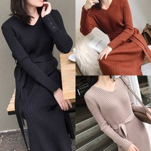 슈썸 럭셔리 허리끈 원피스 DS롱원피스