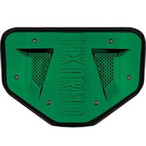 미국발송 NXT NXTRND Nxtrnd 축구 백 플레이트 어깨 패드용 전문 축구 백플레이트 (크롬 오렌지 성인), Chrome Dark Green