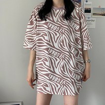 (모노레인) 지브라 박시핏 반팔티셔츠 SSB 1004